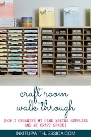You will also see many paper craft and card samples that have been made from our design team. How I Store My Card Making Supplies Organize My Craft Space Space Crafts Card Making Supplies Card Making