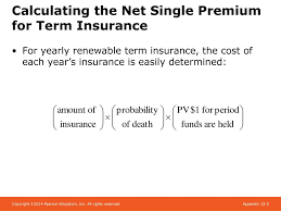 When applying for life insurance, the insurer will determine your health status based on your age, gender and overall health. Chapter 13 Appendix Calculation Of Life Insurance Premiums Ppt Download