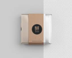 Burger Box Package Mockup Free Design Resources Ordinateur