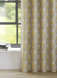 Yellow and gray curtains 84 inch length for living room set of 2 panels rod pocket window drapes ombre sunflower colored patterned print curtains for bedroom 50x84 inches long yellow and grey 4.7 out of 5 stars 598 Yellow Patterned Curtains Made To Measure From Swift Direct Blinds