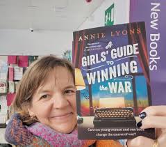 This is the proud face of an author who's just spotted her book