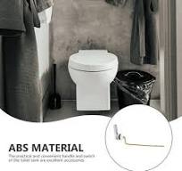 Alavanca de descarga universal para tanque de vaso sanitário, acabamento  cromado, montagem, ferramentas de substituição, acessório de tanque, ...