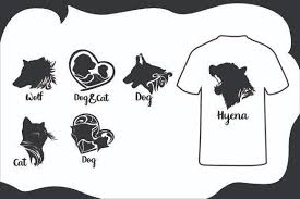 Download T Shirt Dog Cat Silhouette Bundle Graphic By Arief Sapta Adjie Creative Fabrica PSD Mockup Templates