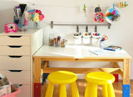 For years i have dreamed of having my own craft room or creative space. Diy Kids Room Art Homework Desk Ideas With Storage Solutions Girls Boys Kids Art Table Kids Rooms Diy Kids Art Space