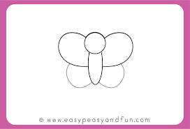 See more ideas about buterfly drawing, simple butterfly tattoo, butterfly outline. How To Draw A Butterfly Step By Step For Kids Easy Peasy And Fun