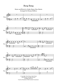 Ariana grande & nicki minaj). Bang Bang By Jessie J Ariana Grande Amp Nicki Minaj Easy Piano By Digital Sheet Music For Download Print H0 560887 262266 Sheet Music Plus