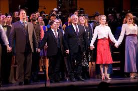 PHOTO CALL: Danny Rutigliano, Kate Baldwin, Erin Dilly, Jenn Gambatese and  Cast Take a Bow in Fiorello!, With Guest Barney Frank
