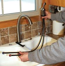 a touch activated kitchen faucet