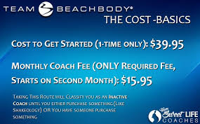 beachbody coach cost the realistic