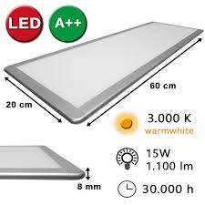 Bestehend aus diversen ober und unterschränken. Led Panel Unterbauleuchte Pl15 Silber 60x20cm Ultra Slim Warmweiss Lead