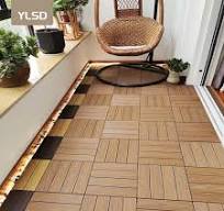 Outdoor Easy Install WPC Wood Plastic Composite Decking Tiles New  Interlocking DIY Floor Tile for Swimming Pool WPC Deck Tiles
