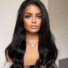 Buy Estella Black and White Highlights Lace Front Wig Online in India