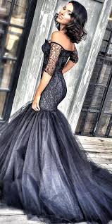 50 Beautiful Black Wedding Dresses You Will Love Mermaid Prom Dresses Lace Black Wedding Dresses Black Mermaid Prom Dress