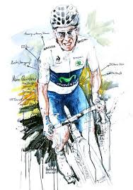 Nairo alexander quintana rojas, odb, (born 4 february 1990) is a colombian racing cyclist, who currently rides for uci worldteam movistar team. Nairo Quintana Team Movistar Gewinnt Die 20 Etappe Der 100 Tour De France 2013 100x70cm Cycling Art Cycling Posters Bike Art