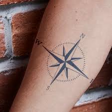 Compass Rose Tattoo Semi Permanent Tattoos By Inkbox Compass Rose Tattoo Compass Tattoo Simple Compass Tattoo