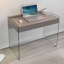 Bureau informatique meuble pc ordinateur table tiroir rangement noir roulettes chambre de. Bureau En 2020 Meubles En Verre Mobilier De Salon Table En Verre