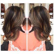 Balayage Highlights Using Olaplex On Asian Hair Toned With 7n 6gn To Counter Act Red Orange Tones Asian Hair Asian Hair Highlights Hair Highlights