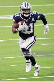 Ezekiel Elliott Of The Dallas Cowboys Runs With The Ball During The Dallas Cowboys Ezekiel Elliott Cowboys