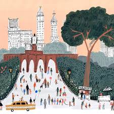 Central Park Zoo Art Print Nyc Poster Kids Wall Art Etsy In 2021 Nyc Art Print Art Wall Kids City Illustration