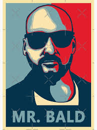 Poster for Sale avec l'œuvre « Portrait de M. Chauve, Chauve et en faillite  » de l'artiste denisseinfeld