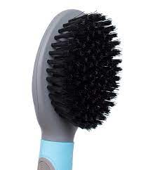 Internets Best Soft Bristle Dog Brush Pet Grooming Soft Bristle Brush Ideal For Cats And Dogs Blue And Grey Click Phot Dog Brushing Pet Grooming Grooming