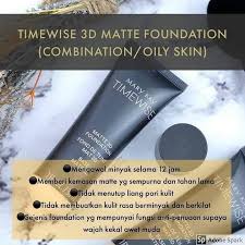 Itu karena foundation juga memiliki jenis dan merk yang berbeda. Mary Kay Foundation