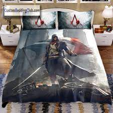 Assassin Creed Assassins Bed Set Bedding Blanket Pillow Gaming Set Merchandise Custom Bedding Https Bedroom Set Bedding Sets Duvet Bedding Sets