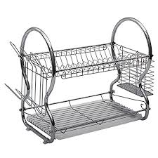 The posts are grooved at 25mm. Buy Klaxon Stainless Steel Kitchen Organizer Dish Drainer Kitchen Racks Shelves 3 Tier 550 250 515 Mm Chrome Finish On Amazon Paisawapas Com