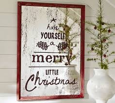 Mirrored Merry Little Christmas Wall Art Christmas Mirror Merry Little Christmas Antique Christmas