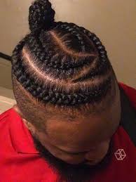 Man Bun Instagram Dabraidslayer Manbun Menbunbraids Menbun Guybraids Braids Cornrow Mens Braids Hairstyles Braided Hairstyles Cornrow Hairstyles For Men