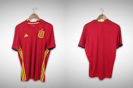 Espanha marca pro corrida corte ciclismo camisa de qualidade superior anti uv sublimado ao ar livre bicicleta men respirável zíper completo. Brecho Do Futebol Espanha 2015 Primeira Camisa Tam G