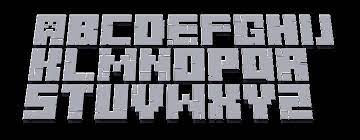 If you're interested in creating a font with bitfontmaker, all you need to do is draw ea. Minecraft 3d Font Preview Minecraft Blog Minecraft Font Minecraft Logo Minecraft