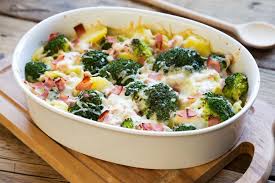 Gratin De Brocolis Pommes De Terre Et Jambon Fume En 2020 Gratin De Brocolis Recette Gratin Legumes Recette Gratin Brocolis