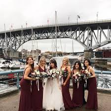 Crepe And Velvet Bridesmaid Dress With Open Back David S Bridal Velvet Bridesmaid Dresses Bridesmaid Wedding Dresses