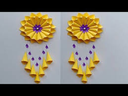 Paper Craft Wall Hanging Craft Ideas Room Decoration Diy Art And Craft Youtube In 2020 Diy Paper Crafts Decoration Wall Hanging Crafts Diy Arts And Crafts