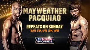 Manny pacquiao, billed as the fight of the century or the battle for greatness, was a professional boxing. Mayweather Vs Pacquiao You Can Still Book Sunday S Repeats Boxing News Sky Sports