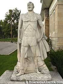 Joe Palooka Statue, Oolitic, Indiana