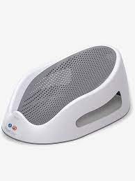 You are supposed to fill up the bathtub and then use the bath water to bathe the infant resting in the support, which seems both wasteful (baby only needs a few cups of water poured over her) and unsanitary unless you plan to disinfect the tub before every baby bath. Angelcare Soft Touch Mini Baby Bath Support Grey Jojo Maman Bebe