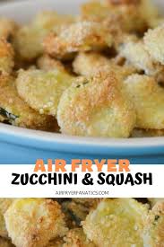Air Fryer Fried Zucchini Yellow Squash Air Fryer Fanatics Recipe Air Fryer Recipes Zucchini Fries Summer Squash Recipes