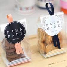 10 20 50 100pcs Cookies Bags Candy Packing Bag Gusset Wedding Xmas Favor Party Cellophane Bags Hot Selling I Www Thebiggadgetstore Com Cookie Packaging Biscuits Packaging Bakery Packaging