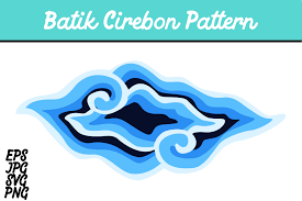 Blue Batik Cirebon Mega Mendung Indonesia Set Svg Vector Image Graphic By Arief Sapta Adjie Creative Fabrica Seni Indonesia