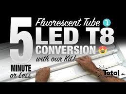 5 minute or less fluorescent tube light to led t8 conversion