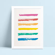 Decoração quadro quadro mdf listras coloridas horizontal - Quadros 23x33cm  | Conspecto