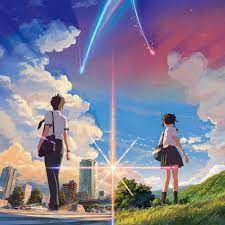 Anime, sento isuzu, girl, beauty, 4k. Anime Sky Wallpaper 4k 10 New Kimi No Na Wa 4k Wallpaper Full Hd 1920 1080 For Pc Wallpaper Your Name Beautiful S Hd Anime Wallpapers Kimi No Na Wa Sky Anime