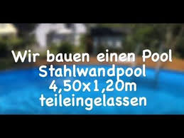 Bau Eines Stahlwandpools Mit Holzdeck Youtube Pool Pool Im Garten Holzdecke