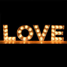 China Custom Size Decorative Iron Led Light Up Marquee Letter Lights China Large Wedding Letters And Led Letter Sign Price