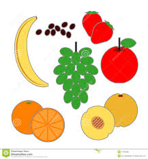 Food Pyramid Fruit Food Items Stock Vector Illustration Of