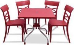 The wooden dining table designs have evolved with time and today, they are exquisitely designed to cater to the modern home decor. Supreme Cruz Plastic 4 Seater Dining Set Price In India June 2021 See Compare Evaluate Buy Pricehunt