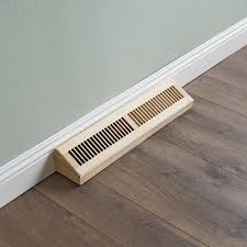 How to install and refinish baseboards. Baseboard Diffuser Wall Register Unfinished Baseboard Diffuser Vent Hickory Wellandstore