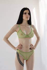 Nude Lingerie Set Green Olive Transparent Underwear Nude Sheer - Etsy Hong  Kong